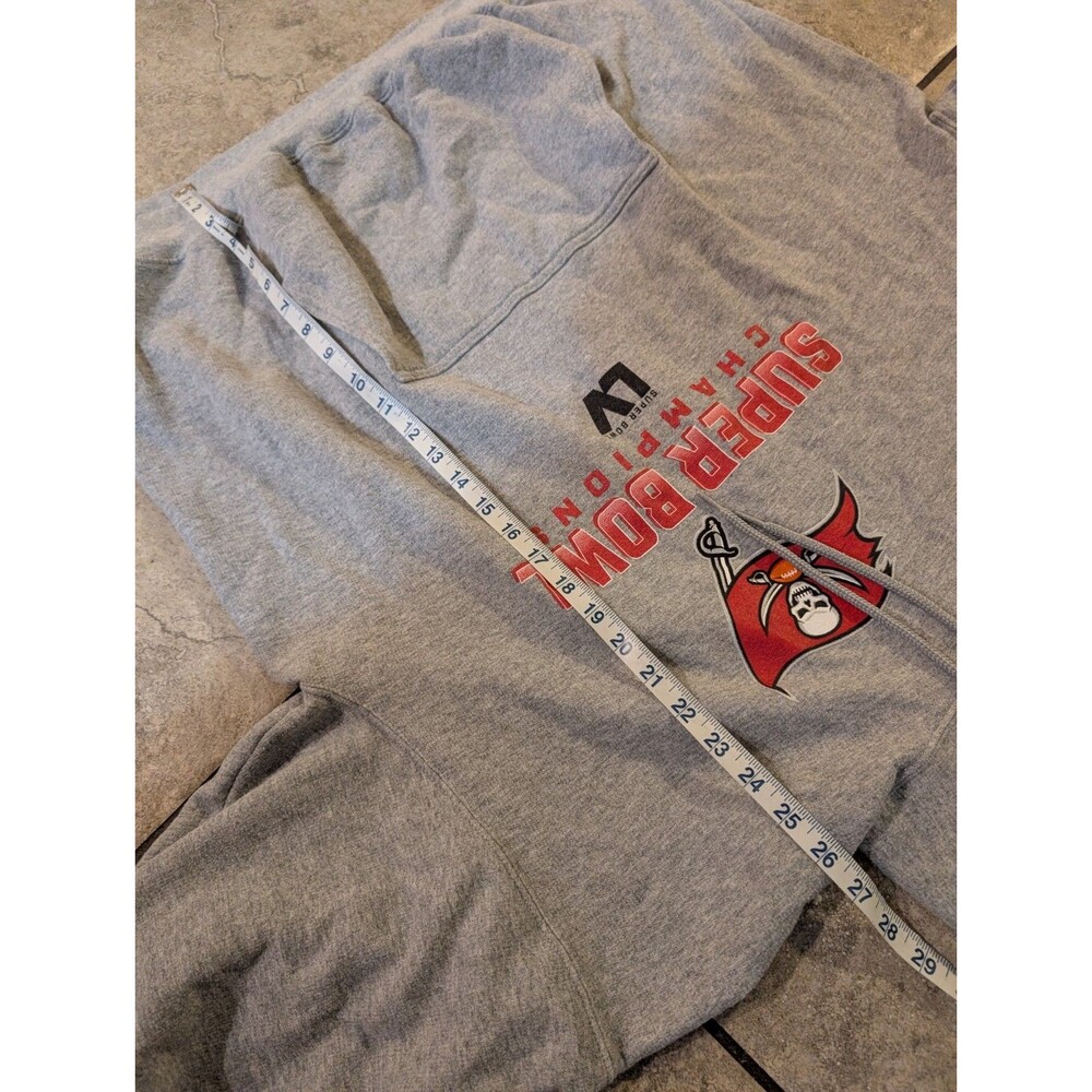 Tampa Bay Buccaneers Super Bowl LV Champions Hoodie Gray XL NFL Sweatshirt - Picture 2 of 10